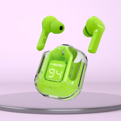 Clairbell Max UltraPods (Wireless Earbuds) Transparent Charging Case, Digital Display W282 Bluetooth(Multicolor, True Wireless)