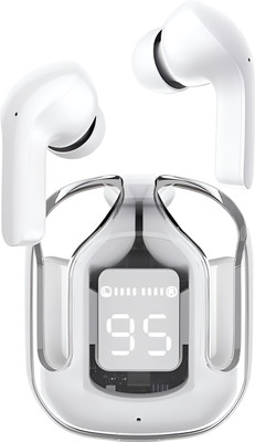DSSB TWS Bluetooth 5.3 Earbuds with Transparent Charging Case Bluetooth(White, True Wireless)