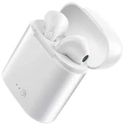 TechElectro TWS Bluetooth 5.0 Mini 3D Stereo Noise Reduction Anti-Slip Sports (i12-12) Bluetooth Headset(White, True Wireless)