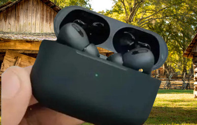 Danladi TWS Air True Wireless Earbuds with Mic & Charging Case – Carbon Black Bluetooth(Black, In the Ear)