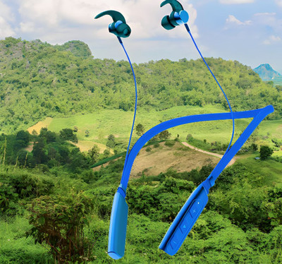 GPQ STORE Rokerz 235 Pro Wireless Bluetooth Neckband(0B.850 Bluetooth(Blue, In the Ear)