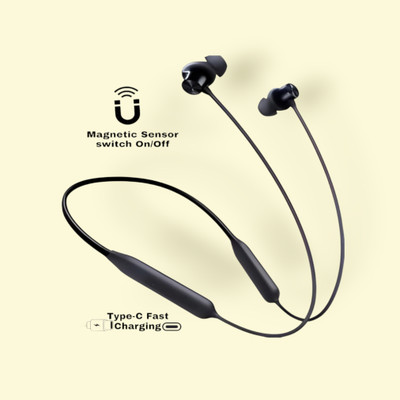 TWS Pro Neckband With Upto 48 Hours Playback & Fast Charging Earphone_G6 Bluetooth & Wired(Black, In the Ear)