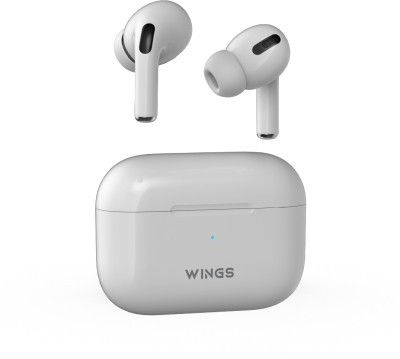 WINGS Hypebuds 225 True Wireless Earbuds with Wireless Charging, Make in India Bluetooth(White, True Wireless)