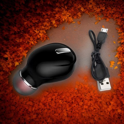 YAROH B09_K1 Black Mini Bluetooth Single Sports Headset with Hands-free Mic Bluetooth Headset(Black, In the Ear)