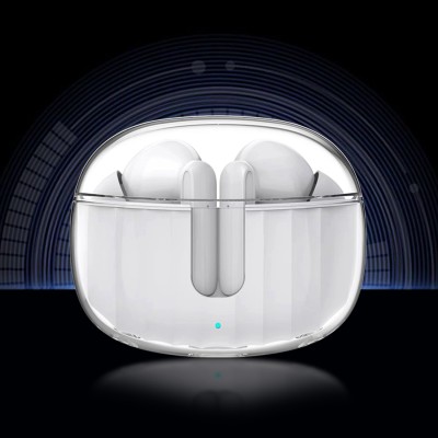 Unix True Wireless Pacific EarBuds 180 hours Battery life with See-Through Design Bluetooth(White, True Wireless)