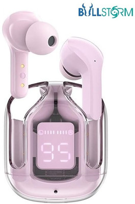 BULLSTORM Earbuds Touch Sensor Wireless Bluetooth TWS Connectivity for Android iOS Devices Bluetooth Gaming(Pink, True Wireless)