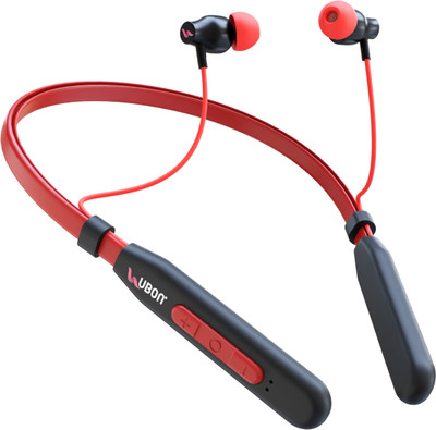 delphine BASS 2.0 Neckband BT-5200 With 25h Playtime Dual Paring Quick Charging Bluetooth(Red, True Wireless)