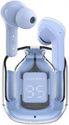 Butee Max Pro TWS Earbuds | Ultrapods | Clear Design | Built-In Mic Bluetooth(Blue, True Wireless)