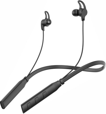 DIVINEYS EI02 Bt Neckband Type-C Charging With Calling Vibration Bluetooth(Black, True Wireless)