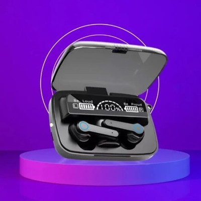 Seashot M19 Wireless Earbuds TWS 5.1 Large Screen Dual Bluetooth(Black, True Wireless)