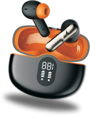 snowbudy Bluetooth Earphone 60 Hours Playback Bluetooth IPX5 Powerfull Bass Bluetooth(Black, True Wireless)