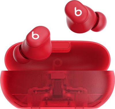 Beats Solo Buds USB-C case with Fast Charge Bluetooth(Transparent Red, True Wireless)