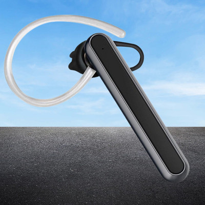 THE MOBILE POINT Best Single Ear Bluetooth Earphone Headset with in Built Mic & 20 Hours Playtime Bluetooth(Black, In the Ear)