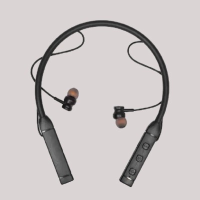 MECKWELL Newly Launch Wireless portable bluetooth neckband headset Bluetooth Headset(Black, In the Ear)