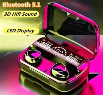 Seashot M10 TWS Bluetooth 5.1 In Ear Earphones 800mAh Charging Bluetooth(Black, True Wireless)