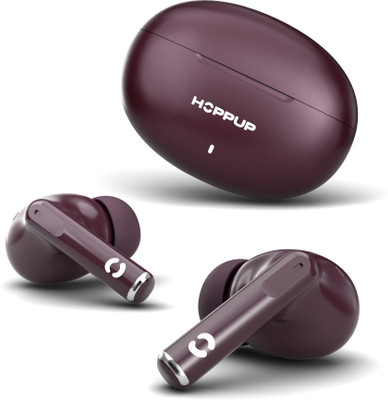 HOPPUP AirDoze S40 Earbuds with 13MM Drivers, 40H Playtime, Rage Mode,ENC & Type-C Bluetooth(Wine, True Wireless)