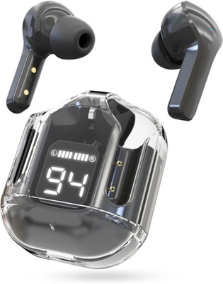 Pb Enterprises Black bluetooth headset earbuds (Truely wireless) Bluetooth(Transparent Black, True Wireless)
