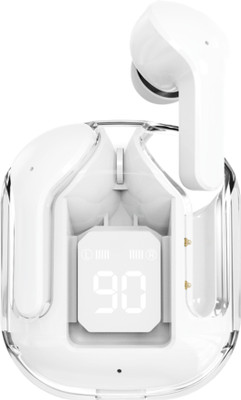 Zusix UltraPods with 40 Hours Music Time, Deep Bass, Wireless TWS Earbuds Bluetooth(White, True Wireless)