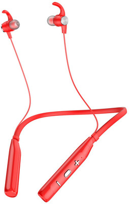 Techobucks Top Sale Wireless in Ear Gaming Gym Ultra Dynamic Bass Sound Neckband Bluetooth Gaming(Red, On the Ear)