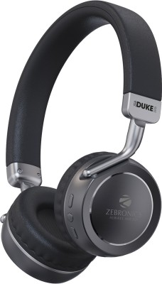 ZEBRONICS Zeb- DUKE 2, Deep Bass, 60h Backup, AUX, ENC, Gaming Mode, Type C Charging� Bluetooth Gaming Headset(Black, On the Ear)