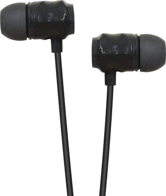 D1Y3 R-20 Black Handfree Wired Earphone With Mic Lead Wired Headset(Black, In the Ear)
