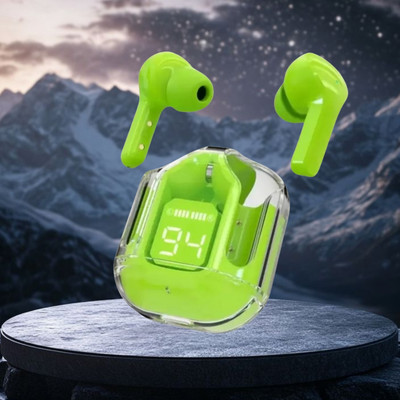 Clairbell Max UltraPods (Wireless Earbuds) Transparent Charging Case, Digital Display W414 Bluetooth(Multicolor, True Wireless)