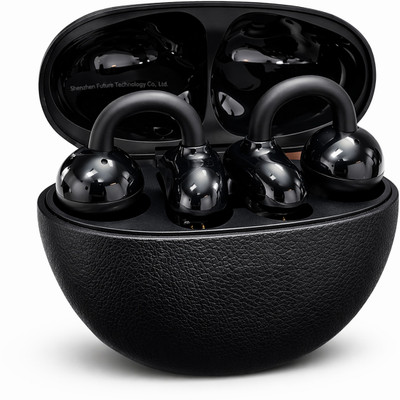 uddo AirClip X OWS Earbuds | 40H Playtime | AeroWave Open-Fit Audio | Quad Mic Bluetooth(Black, True Wireless)