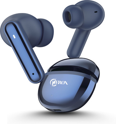WEROX Z-Lite Bullets Max TWS Earbuds with 100 HRS Playtime,(50ms Low Latency) Bluetooth Gaming(Blue, True Wireless)