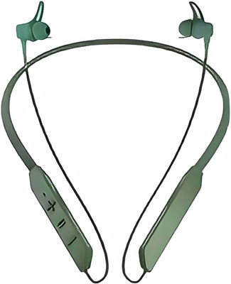 Foxne Point in-Ear Bluetooth Neckband with Upto 40 Hours Playback, Dual Pairing, with Mic Bluetooth(Green, In the Ear)