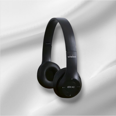 GDS Wireless Gaming Headset with Bluetooth, Foldable Frame, and Mic_LI Bluetooth & Wired(Black, On the Ear)