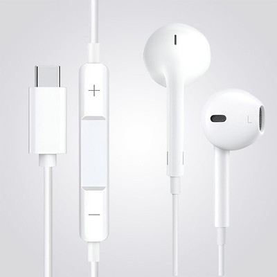 X88 Pro TYPE-C Stereo Headset with Hi-Fi Audio Headset (iPhone 15 Pro) Wired(White, In the Ear)