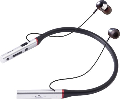 ROYAL RO-670 premium bluetooth neckband mic 30hours battery backup headset Bluetooth Headset(MULRICOLOUR, True Wireless)