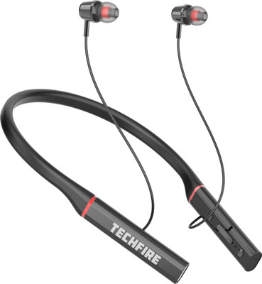 TECHFIRE Live 1000 pro Neckband hi-bass Wireless Bluetooth headphone Bluetooth(Black, In the Ear)