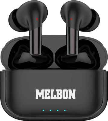 Melbon Fusion Xii True Wireless in Ear Earbuds with Dual Mic & Crystal Clear Call Bluetooth(Black, True Wireless)