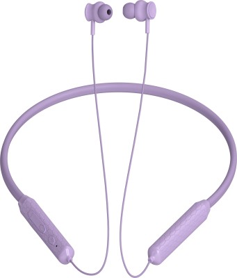 XEWISS M30 Pull-Fire -36 Hours Playtime Bluetooth Neckband Bluetooth Headset Headphones Bluetooth Gaming Headset(Purple, In the Ear)