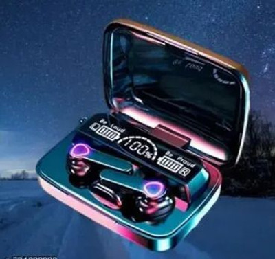 The P Earbuds M19 PRO with Power Bank Upto 48Hrs Playback Bluetooth Headset M52 Bluetooth(Black, In the Ear)