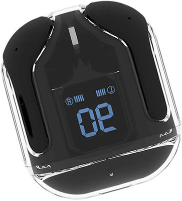snowbudy Like Fan TWS V5.3 Bluetooth Earphone 48Hour Playback Bluetooth IPX4 Auto pairing Bluetooth Gaming(Black, True Wireless)