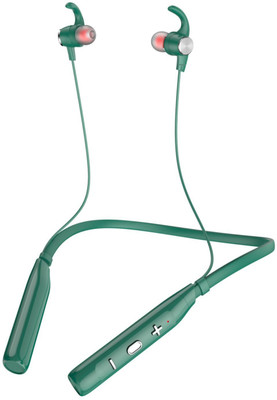 Techobucks Wireless in Ear Gaming Gym Thumping Beat Sound Neckband Bluetooth Gaming(Green, On the Ear)