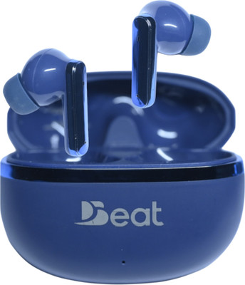 Beat Earbuds WAVE,72 hours Playback 13mm driver,duel ENx mics,B5.3V,Blue Bluetooth(Blue, True Wireless)