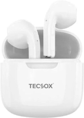 TecSox Nano Airbuds On Ear TWS White Bluetooth Headset(White, True Wireless)
