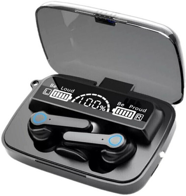 Digiwins M19 Earbuds Upto 48 Hours Playback with Power Bank and ASAP Charge Bluetooth(Black, True Wireless)