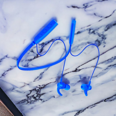 QPG STORE bluetooth neckband .525 Bluetooth(Blue, In the Ear)