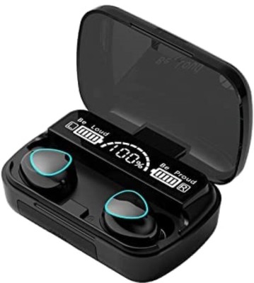 zbi M10 TWS Bluetooth Earbuds Wireless Earbuds Bluetooth Headset with Power bank Bluetooth Gaming Headset(Black, In the Ear)
