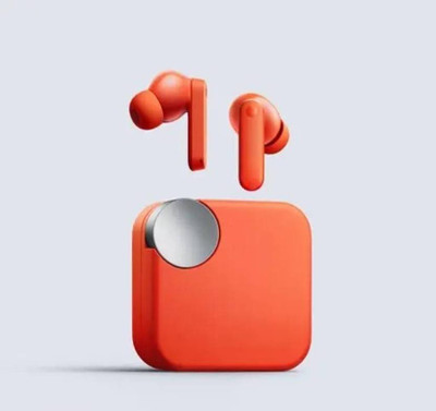 GWALBROS NEW Earbuds PRO withUpto 48Hrs Playback Noise Cancelling Bluetooth Headset F003 Bluetooth(Orange, In the Ear)