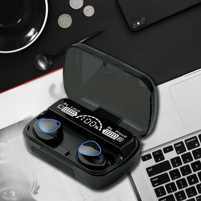 Seashot M10 TWS 1200 mAh Power Bank Charging With Mic Bluetooth (Black, True Wireless) Bluetooth(Black, True Wireless)