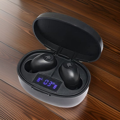 Clairbell G8_T12 TWS Bluetooth 5.0 Earbuds: Wireless Freedom with LED Display Bluetooth(Black, In the Ear)