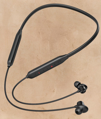 Wrixty Neckband with Fast Charge,40Hrs Battery Life,High Bass,Bluetooth Headphone N63 Bluetooth(Black, In the Ear)