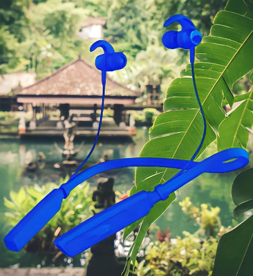 QPG STORE Rokerz 235 Pro Wireless Bluetooth Neckband(0B.384 Bluetooth(Blue, In the Ear)