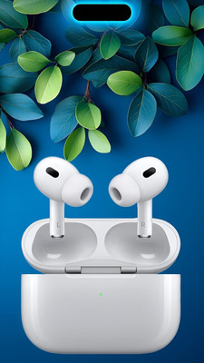 Wrixty Aerpodds pro (2nd generation) ANC spatial audio features Wireless 16 (USB-C) Bluetooth(White, In the Ear)
