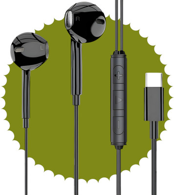 Yildiz BassHeads 100 Wired Earphones with Mic For Google Pixel 7/7PRO/7A/6/6A/6PRO[22] Wired(Black, In the Ear)